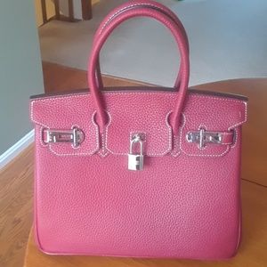 Ainifeel red handbag